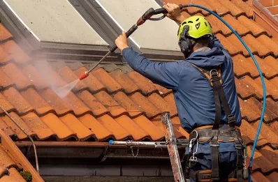 Démoussage et hydrofuge de toiture à Monthaut